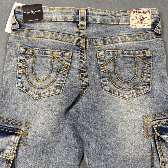 True Religion Denim - True religion Ricky  YOUTH 10X26.5 carpenter relaxed straight cargo jeans  NWT